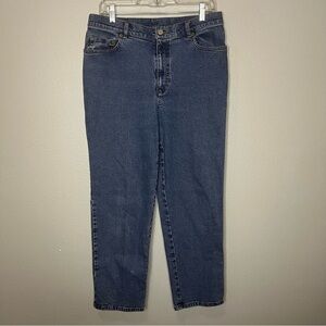 Lauren RL Jeans Co Denim Women 12 Blue Highrise Straight Leg Casual Pockets